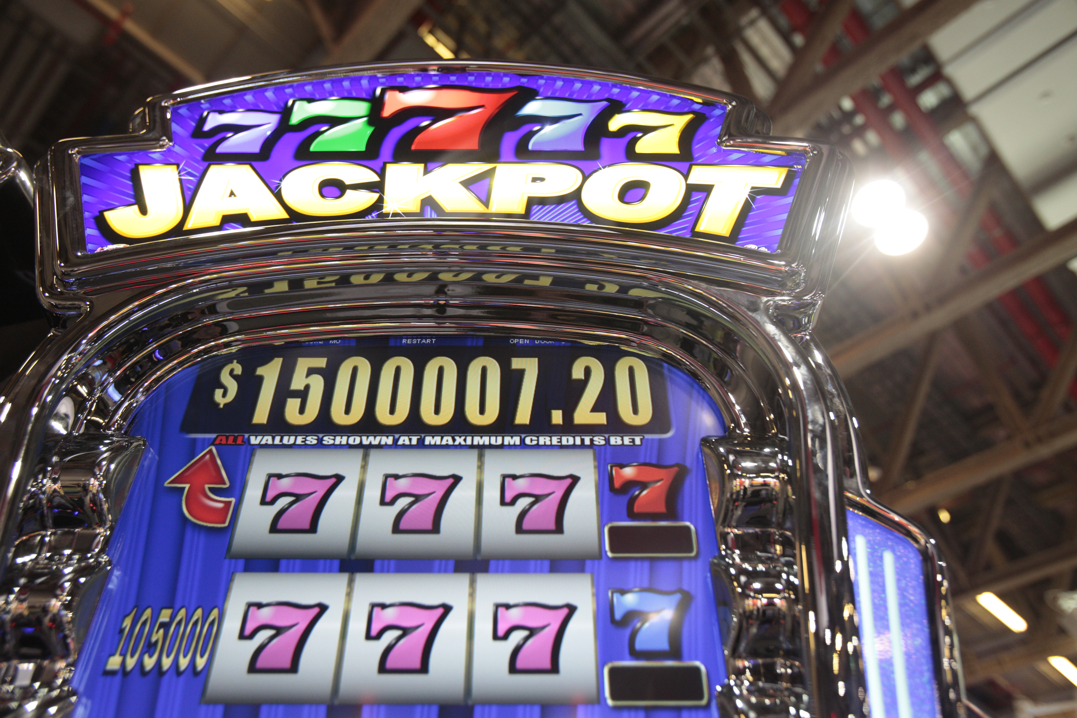 A slot machine displays jackpot prizes as we look at Vegas Matt's biggest wins of the month. 