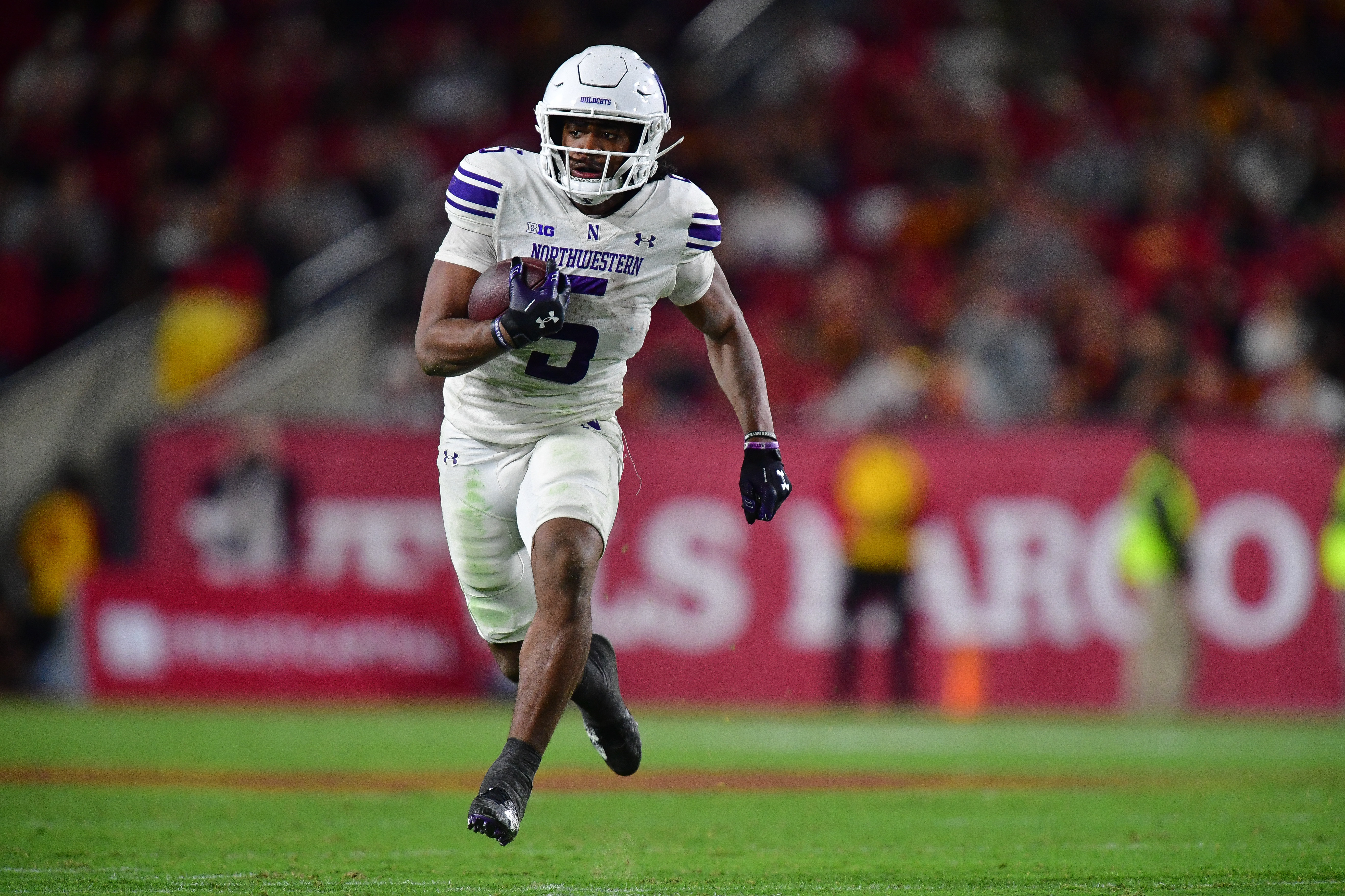 Northwestern running back Caleb Komolafe is our best bet to score in our Central Michigan vs. Northwestern predictions for the GameAbove Sports Bowl. 