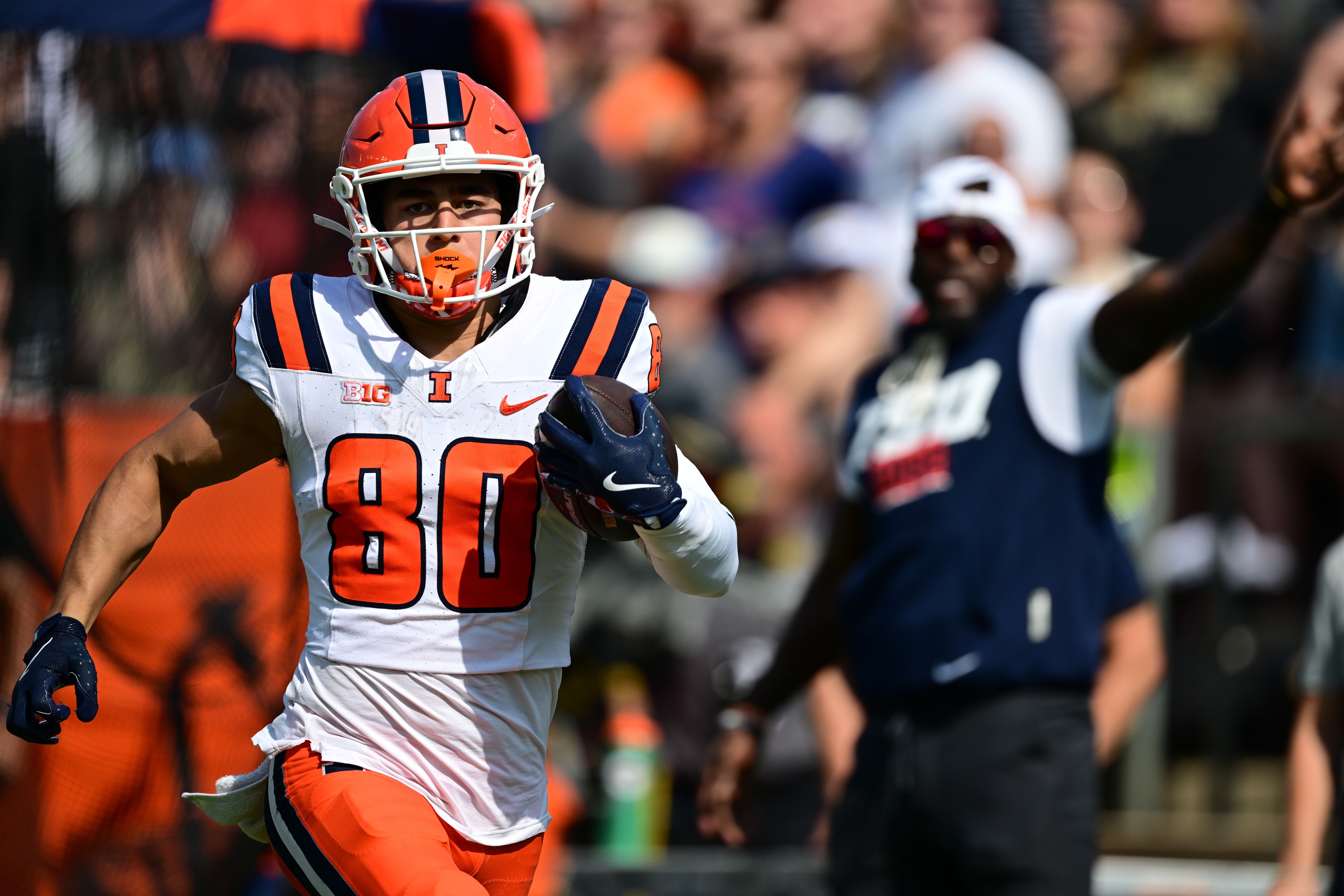 Illinois wide receiver Hank Beatty is the focus of our Tennessee vs. Illinois predictions for the Music City Bowl.
