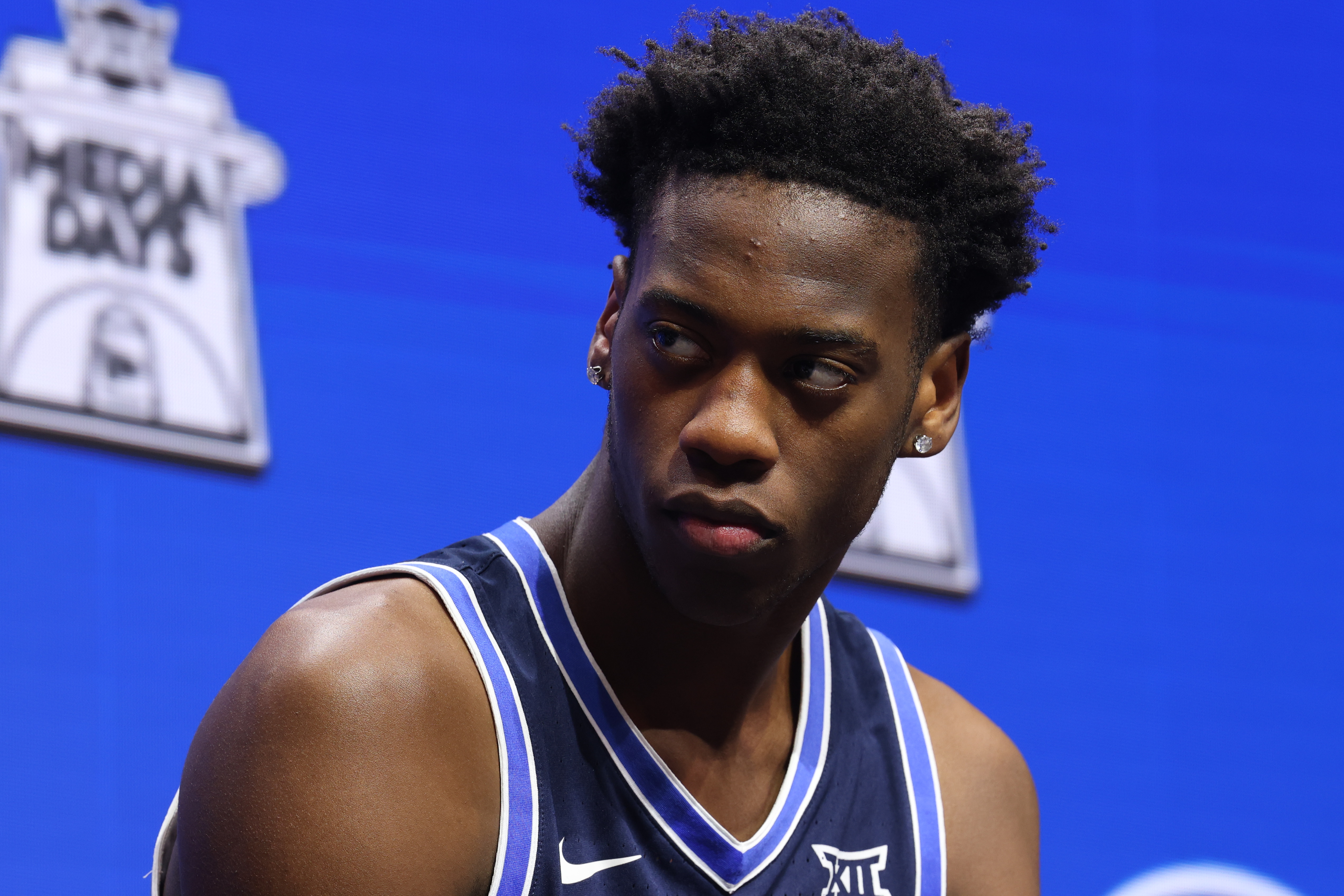 BYU's AJ Dybantsa speaks to the media as we provide our Villanova vs. BYU prediction.