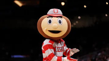 The Ohio State Buckeyes mascot as we look at the states financials for the legal sports betting industry in October 2023.