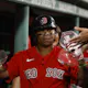 Rafael Devers of the Boston Red Sox is congratulated in the dugout after his home run against the New York Yankees as we look at the Massachusetts September report.