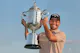 Xander Schauffele of the United States poses with the Wanamaker Trophy as we look at the 2025 PGA Championship odds