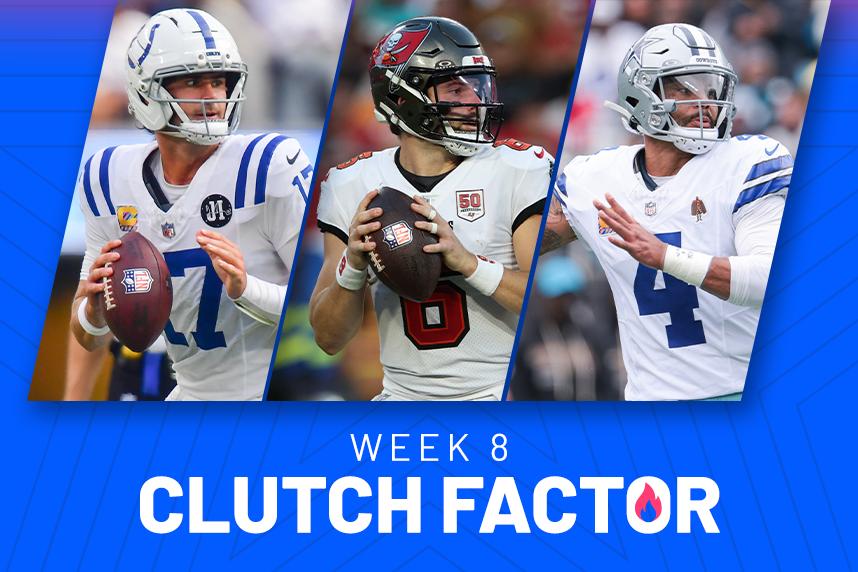 Best QB Prop Bets for Week 8 Based on Our NFL Clutch Factor Power Rankings