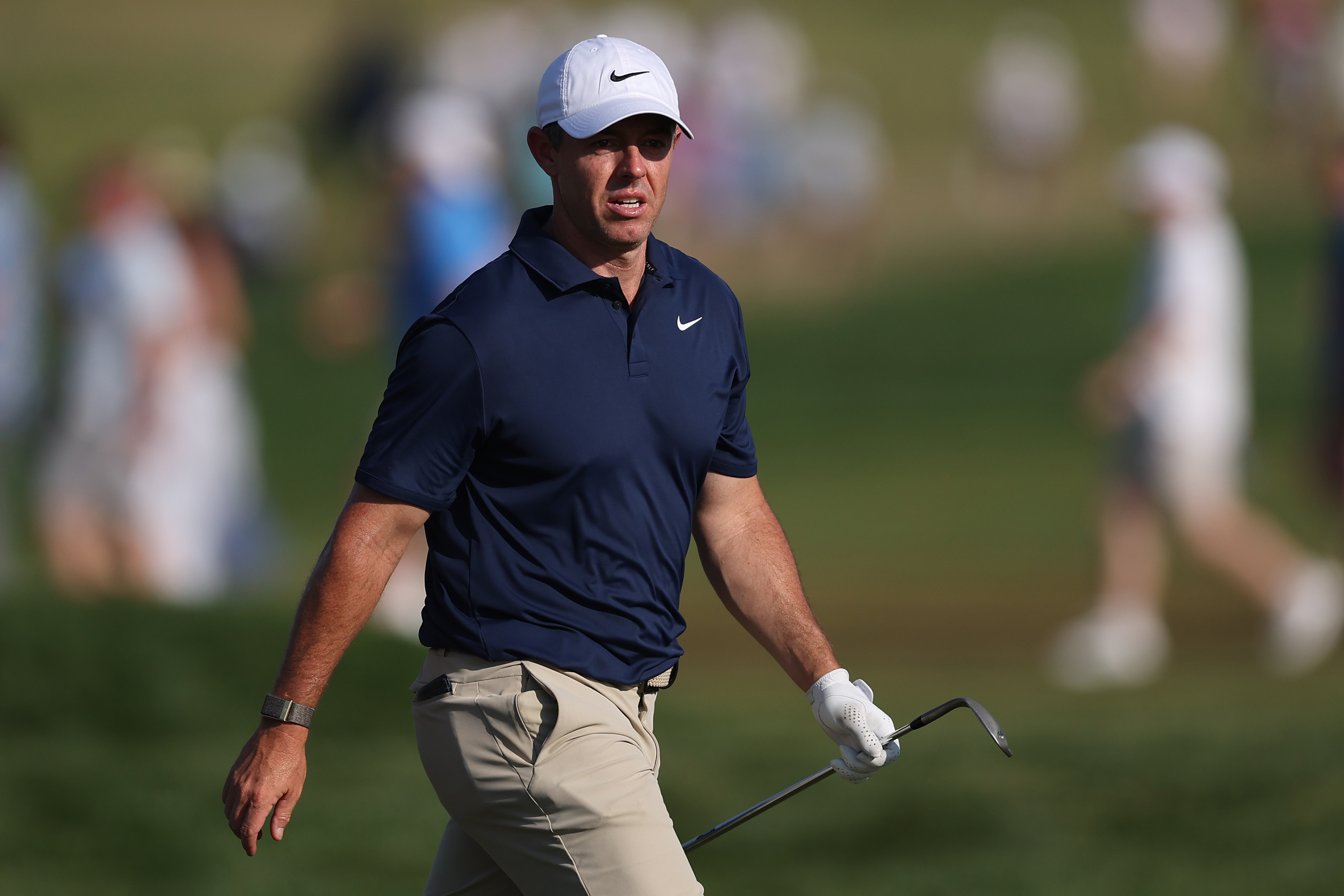 Rory McIlroy plays on the 16th hole as he is featured in our Memorial Tournament picks.