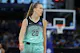 Sabrina Ionescu (20) looks on as we offer our best Sparks vs. Liberty prediction and expert picks for Saturday's WNBA matchup at Barclays Center in Brooklyn, N.Y.