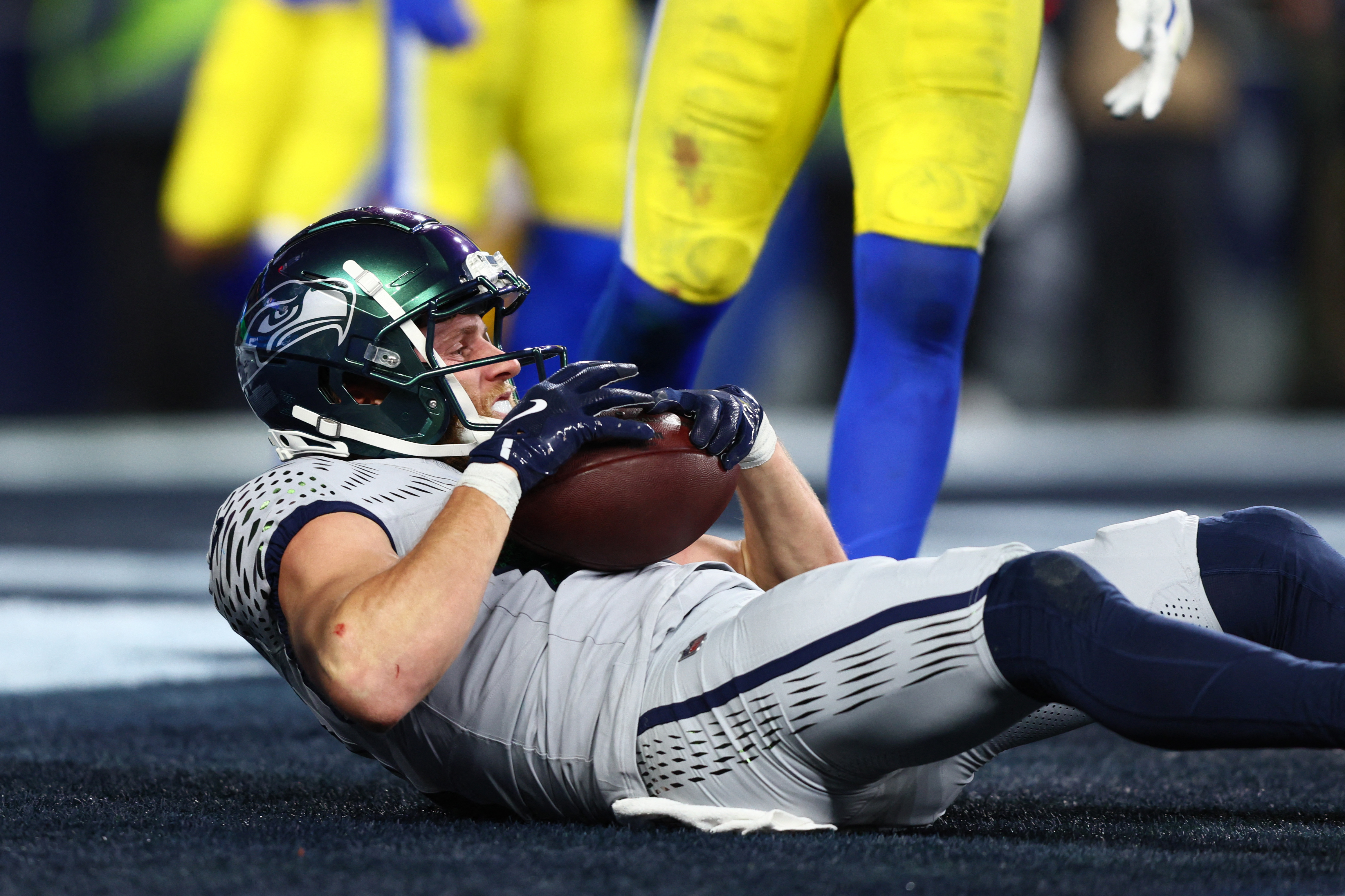 Seattle Seahawks wide receiver Cooper Kupp scores as we make our best anytime touchdown scorer predictions for 49ers vs. Seahawks