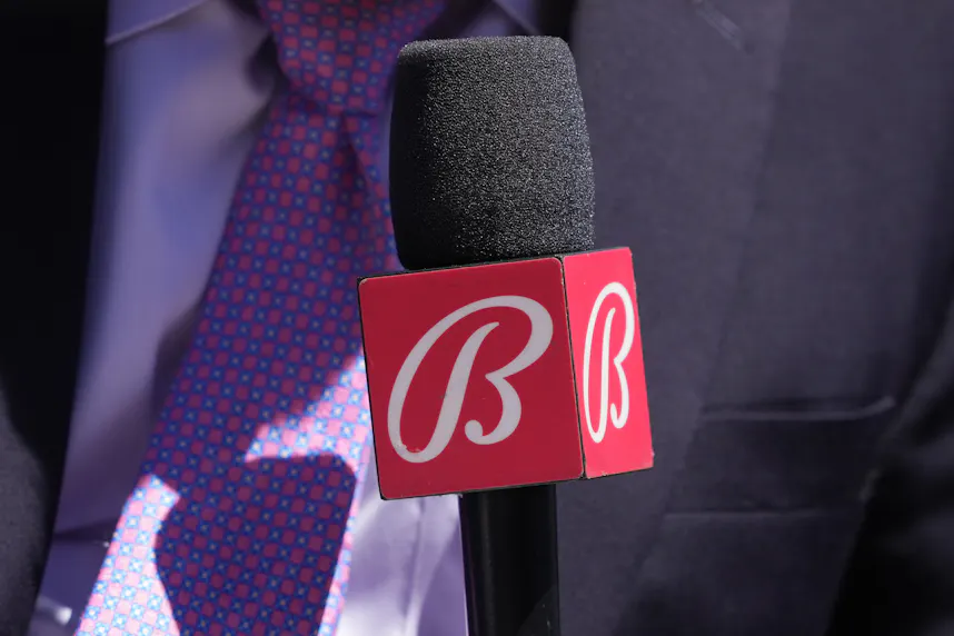 The Bally sports mic flag as we look at the launch of Bally Bet Sportsbook & Casino app in Ontario.