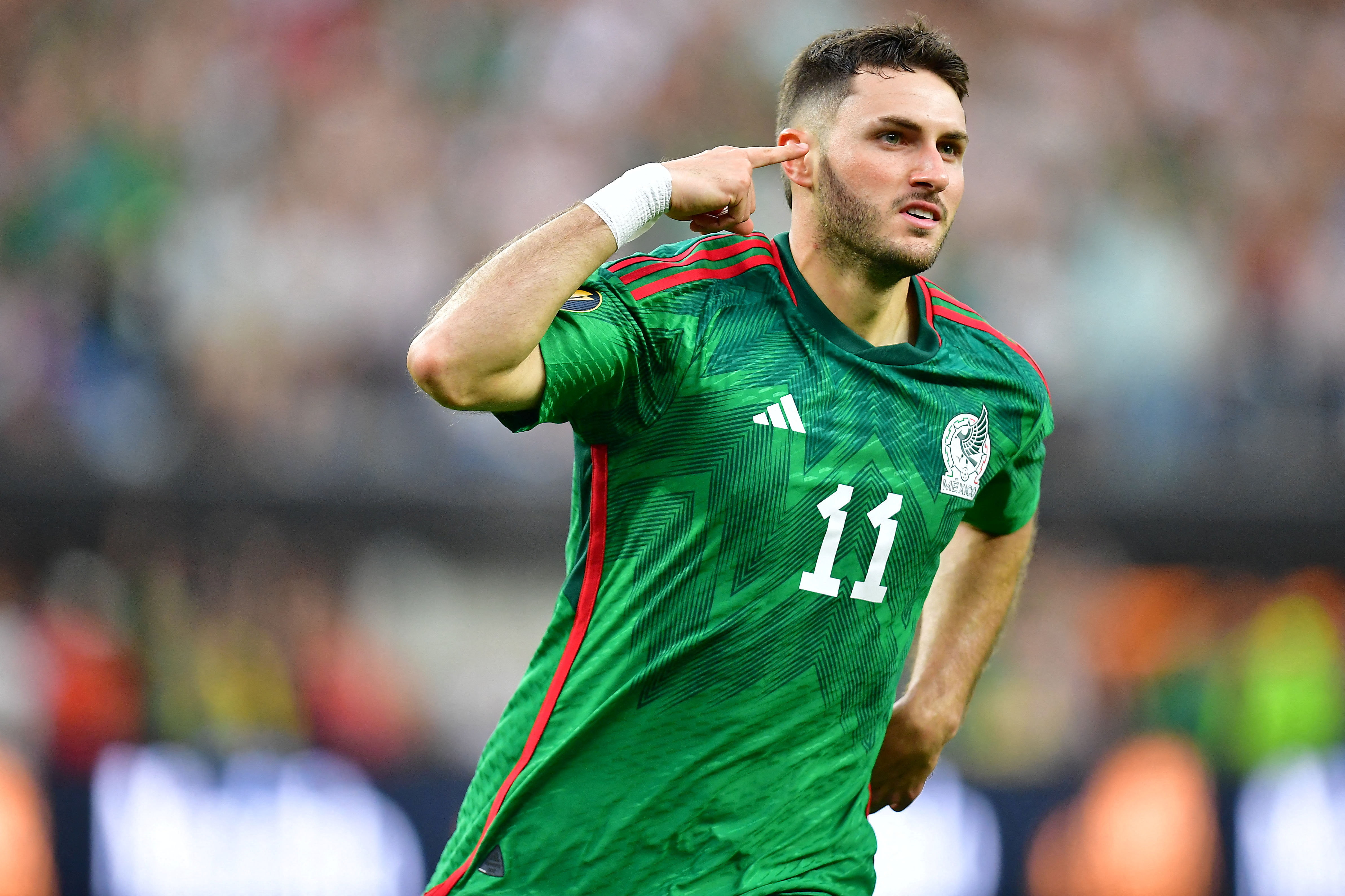 Mexico forward Santiago Gimenez celebrates a goal as we look at our Group A predictions & best bets. 