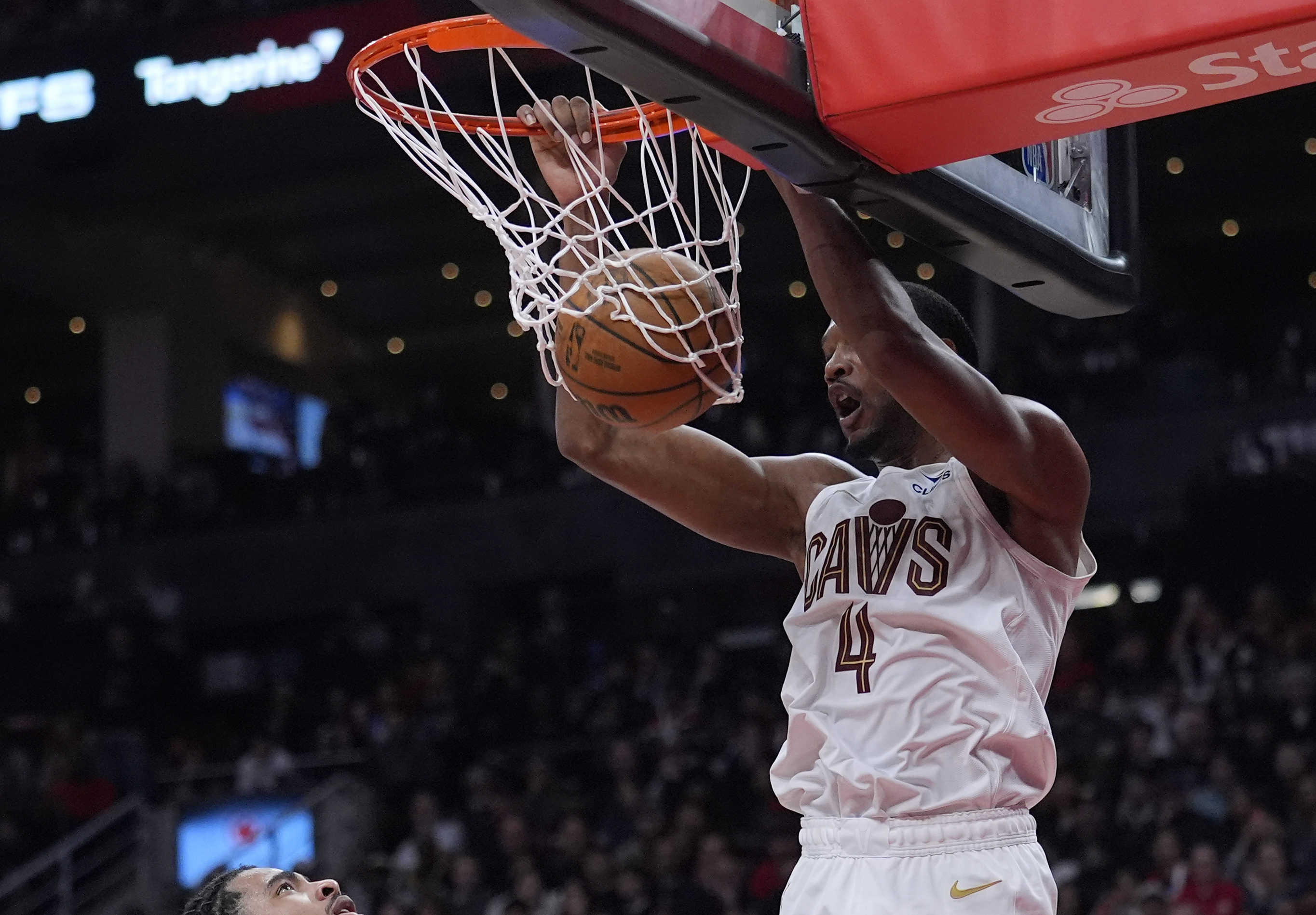 Cleveland Cavaliers forward Evan Mobley (4) dunks as we break down our NBA Play of the Day.