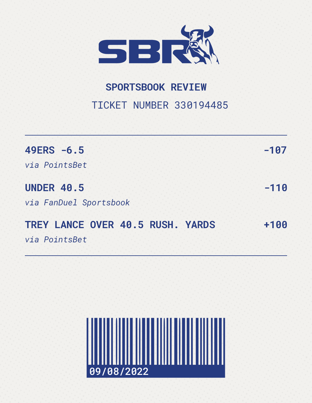 NFL Odds: 49ers-Bears prediction, odds and pick - 9/11/2022