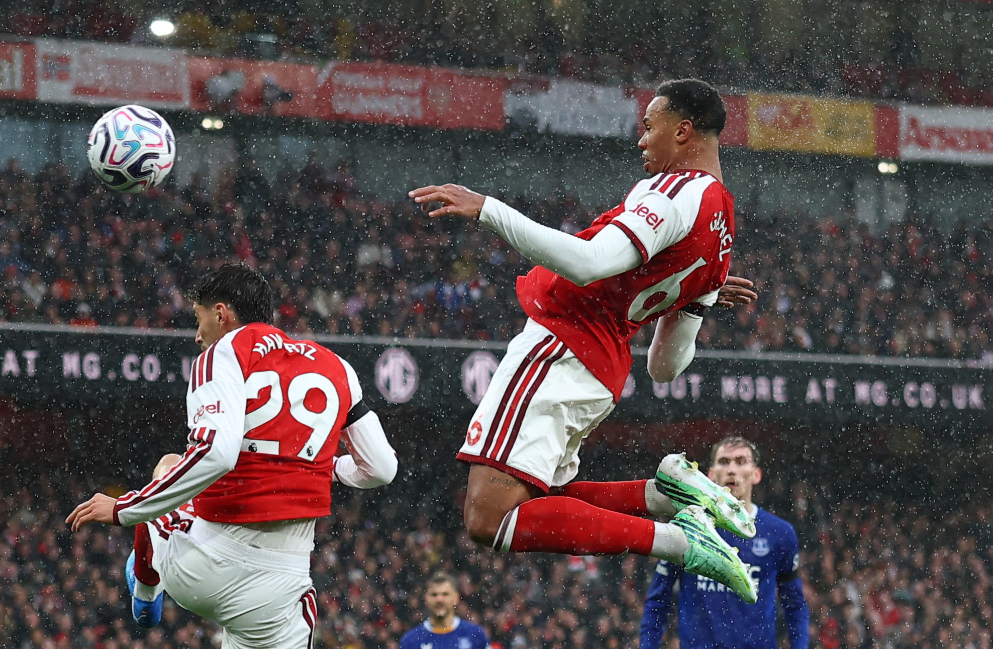 Arsenal's Gabriel Magalhaes scores as we look at the latest 2026-27 Premier League odds