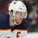 Connor McDavid #97 of the Edmonton Oilers looks on against the Chicago Blackhawks during the third period at United Center on March 03, 2022 in Chicago, Illinois.