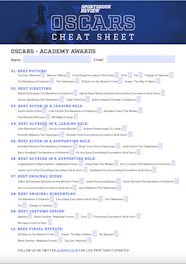 Oscars Ballot 2023 Free Printable PDF Cheat Sheet For Academy Awards 