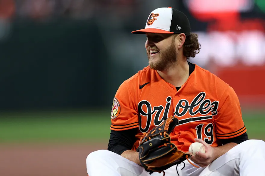 Starting pitcher Cole Irvin of the Baltimore Orioles smiles after forcing out Anthony Rizzo of the New York Yankees, and we offer our MLB player props and best bets based on the best MLB odds.