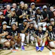 The Las Vegas Aces celebrate defeating the Connecticut Sun as we look at the best WNBA Championship odds