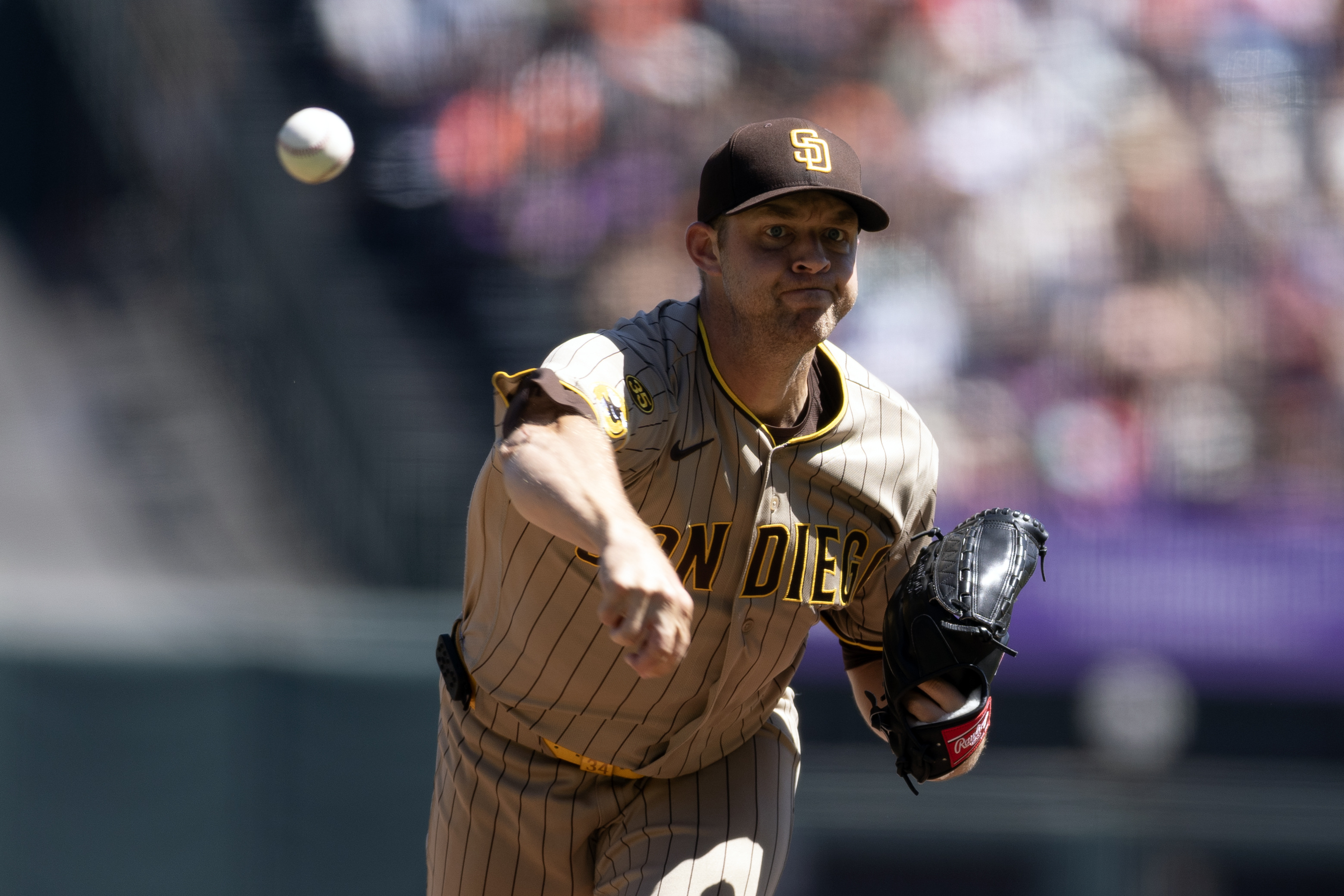San Diego Padres starting pitcher Michael King delivers a pitch as we make our best NRFI bets today