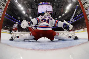 Igor Shesterkin guards his net against the Carolina Hurricanes in Game 3 as we provide detailed analysis and offer our best prediction for Game 4 of the second-round series between the New York Rangers and Carolina Hurricanes. 