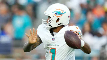 Tua Tagovailoa of the Miami Dolphins features in our Week 4 Odds and Lines