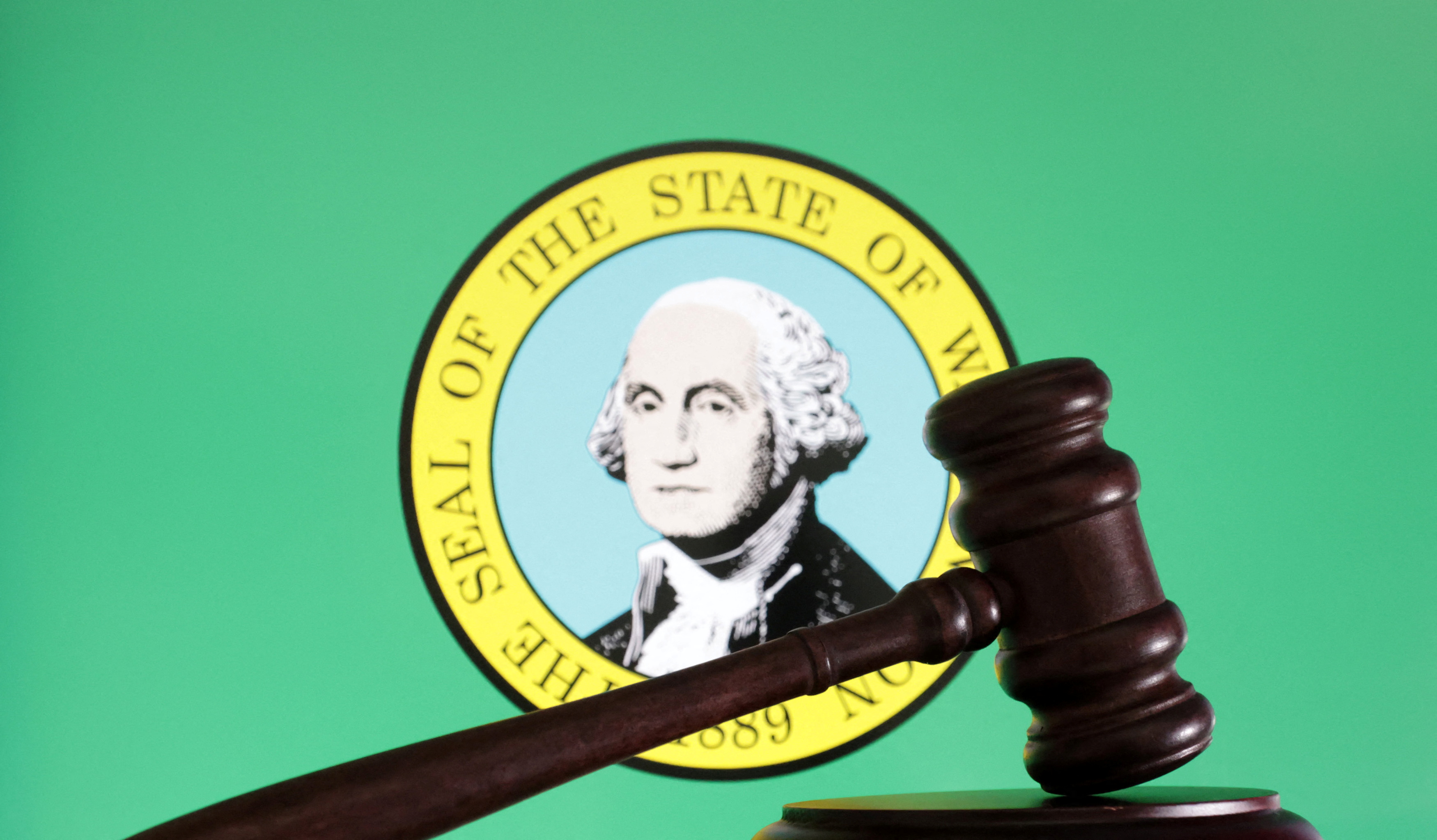 The flag of the U.S. state of Washington as we look at Kalshi's legal status in the state.