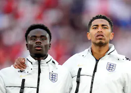 England's Bukayo Saka (left) and England's Jude Bellingham ahead of the UEFA Euro 2024 Group C match as we preview the best bets for Denmark vs. England. 